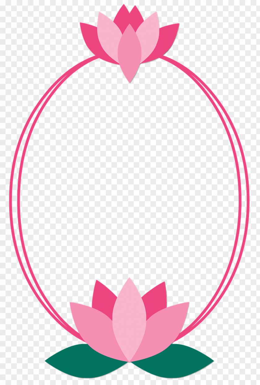 Lotus Flower Picture Frames PNG
