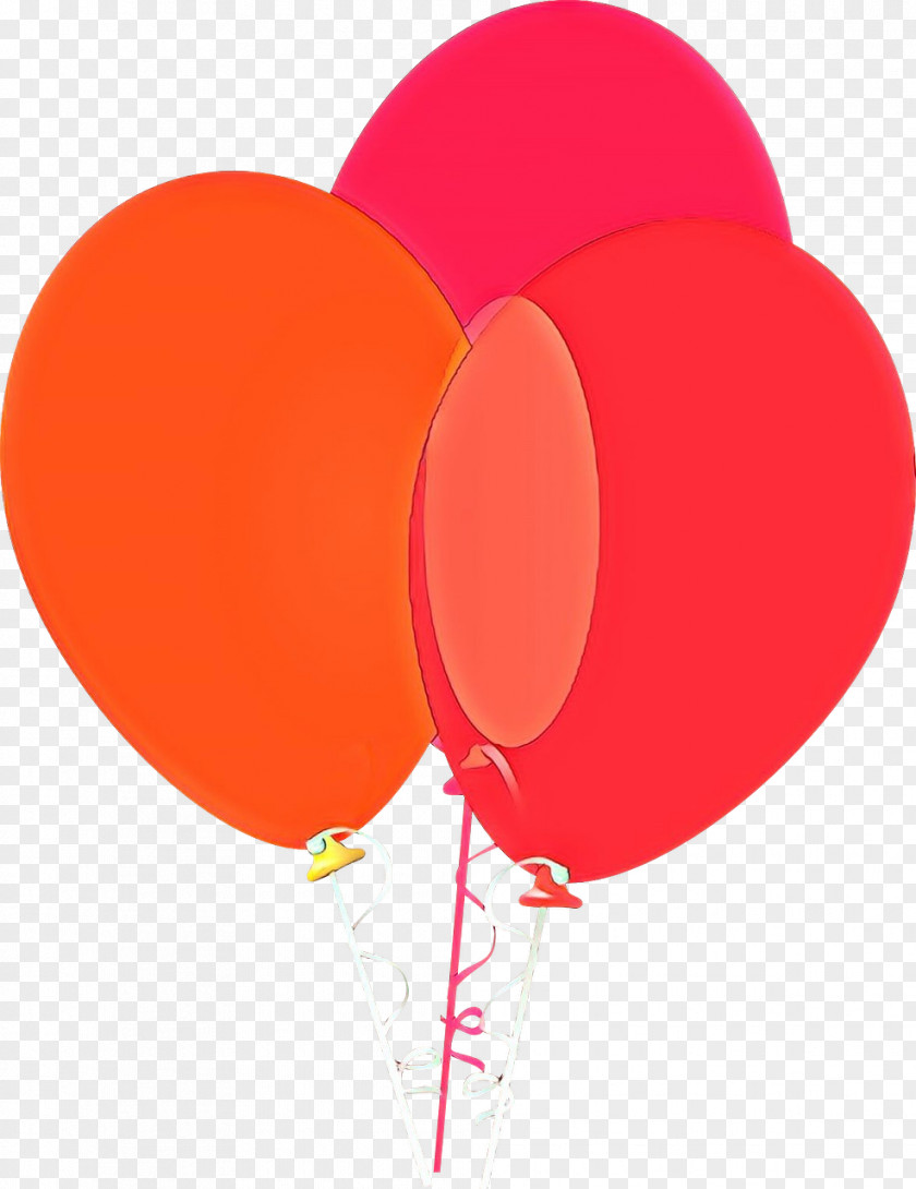 Peach Party Supply Balloon Heart PNG