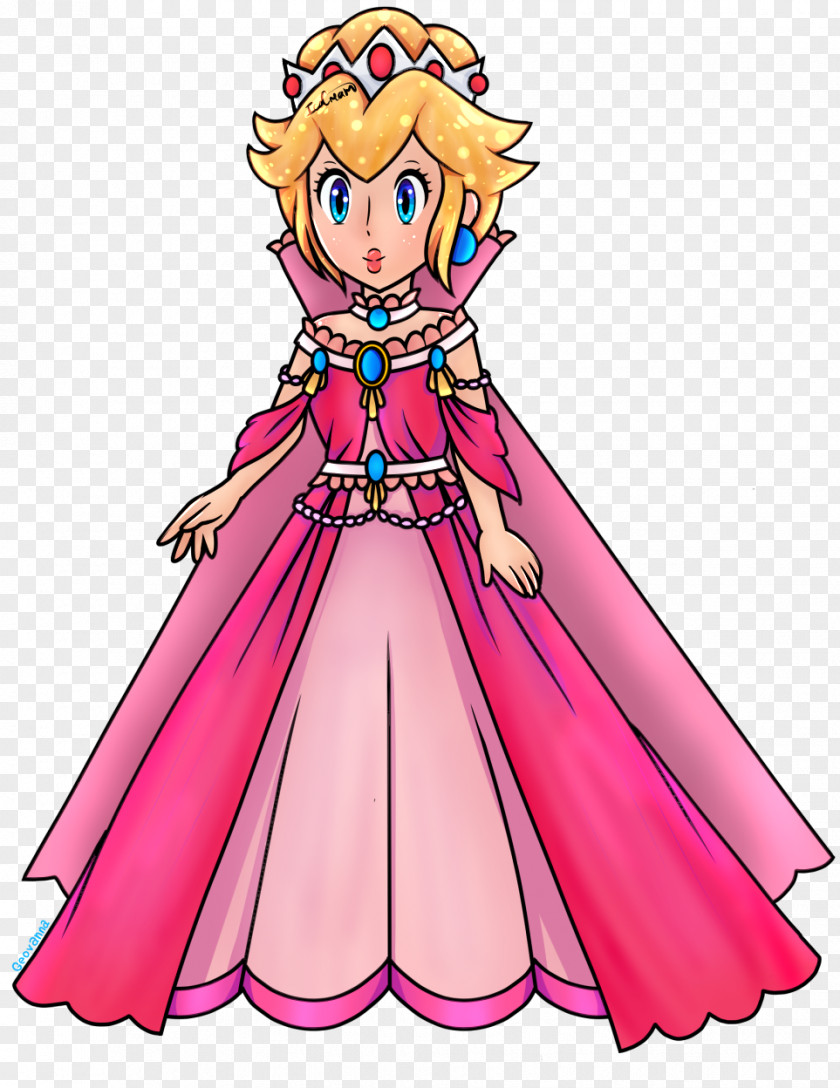 Peach Princess Super Mario Odyssey Run Daisy PNG