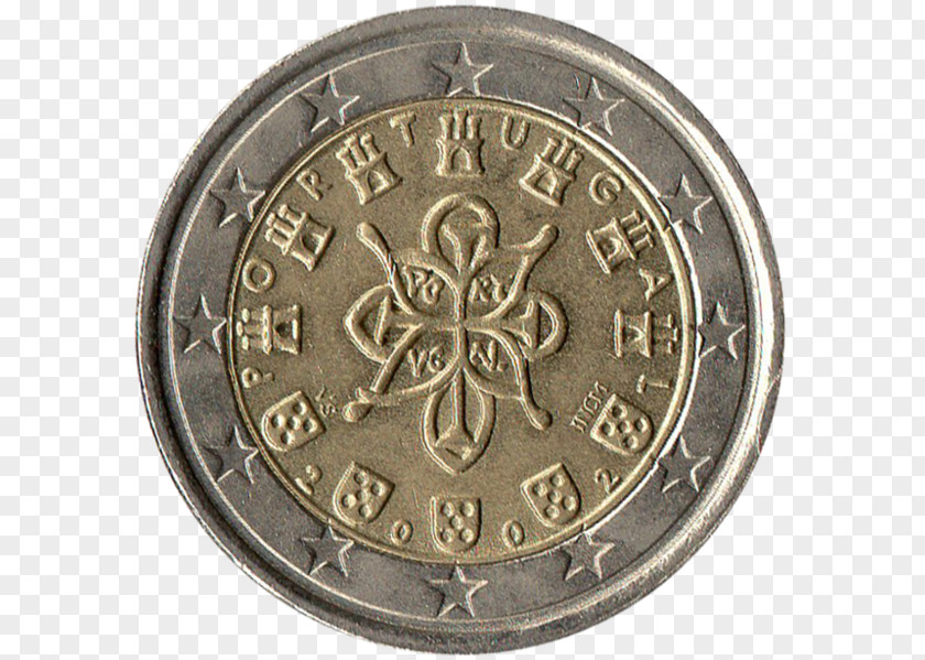 Portugal 2 Euro Coin Currency 1 PNG
