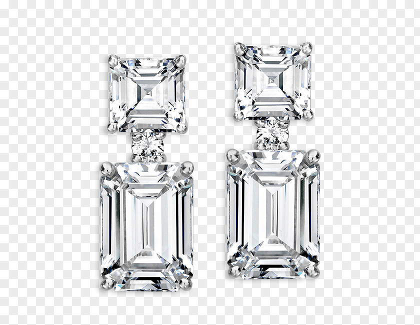 Ring Diagram Earring Cubic Zirconia Diamond Cut Emerald PNG