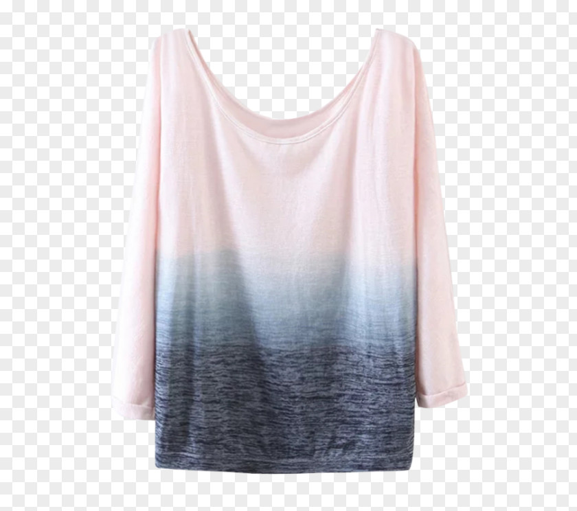 T-shirt Long-sleeved Shoulder Blouse PNG