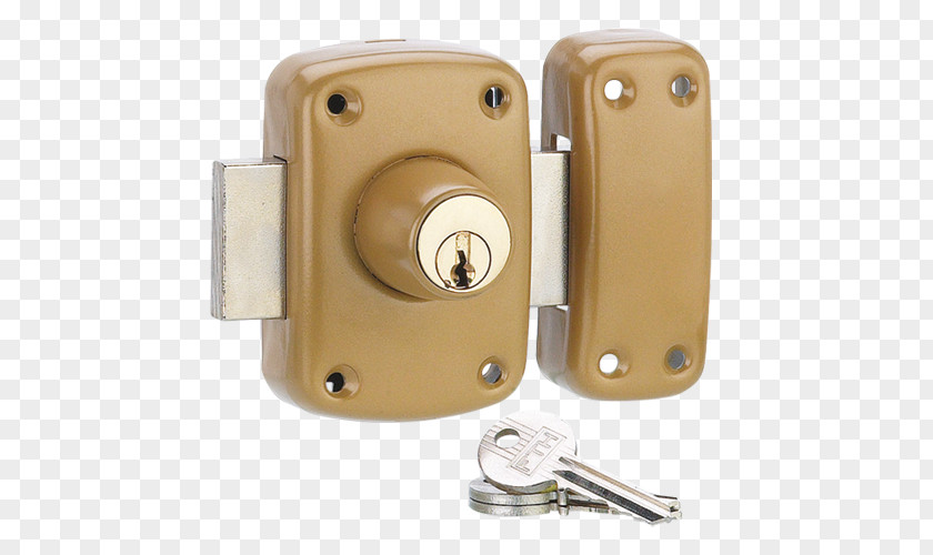 Brass Lock Latch Barillet Loquet PNG