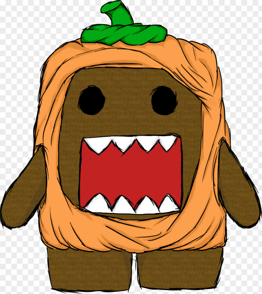 Domo Jack-o'-lantern Character Fruit Clip Art PNG