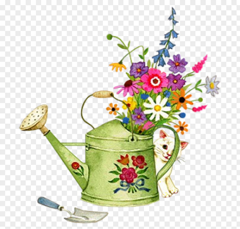 Flower Clip Art GIF Watering Cans Illustration PNG