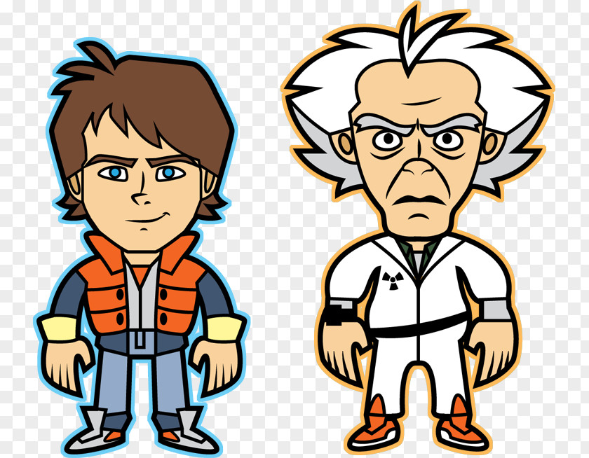 Future Vector Back To The Marty McFly Dr. Emmett Brown DeLorean Time Machine Clip Art PNG