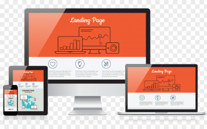 Page Layout Landing Web Design Lead Generation Advertising PNG