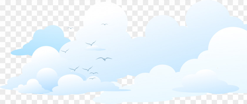 Seagull Clouds Background Vector Brand Sky Cloud Blue PNG
