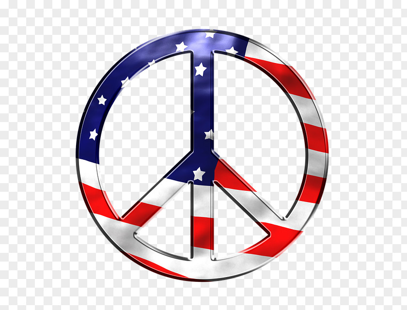 United States Flag Of The Peace Symbols PNG