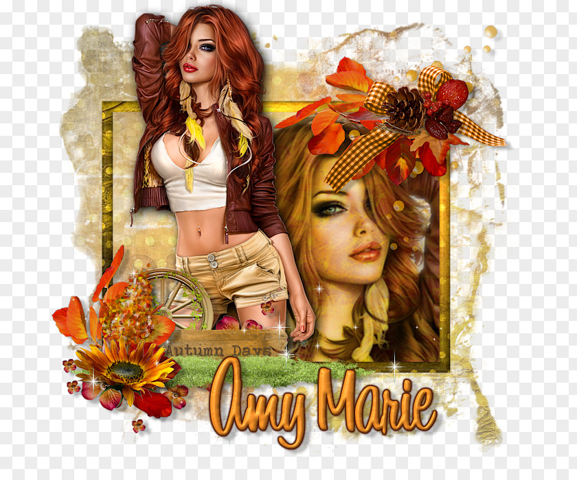 Autumn Beauty Album Cover Photomontage PNG