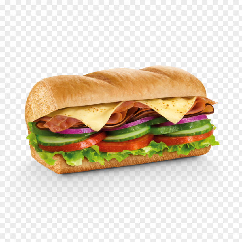 Bacon Cheeseburger Submarine Sandwich Hamburger Breakfast Ham And Cheese PNG