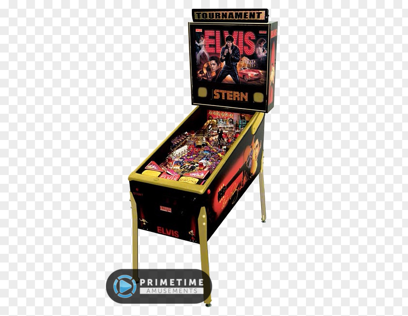 ELVIS Kiss Flamin' Finger Pinball Stern Arcade Game PNG