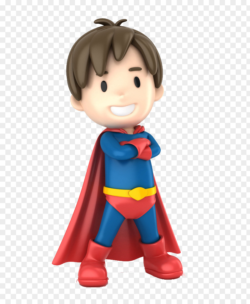 Intervene Smile 3D Superman Clark Kent Computer Graphics Superhero Cartoon PNG