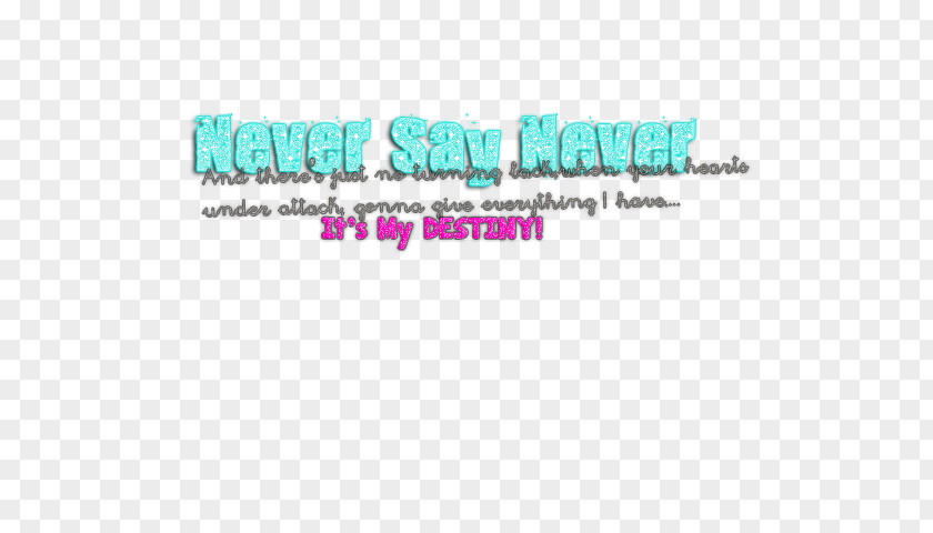 Justin Bieber: Never Say Logo Brand Line Turquoise Font PNG