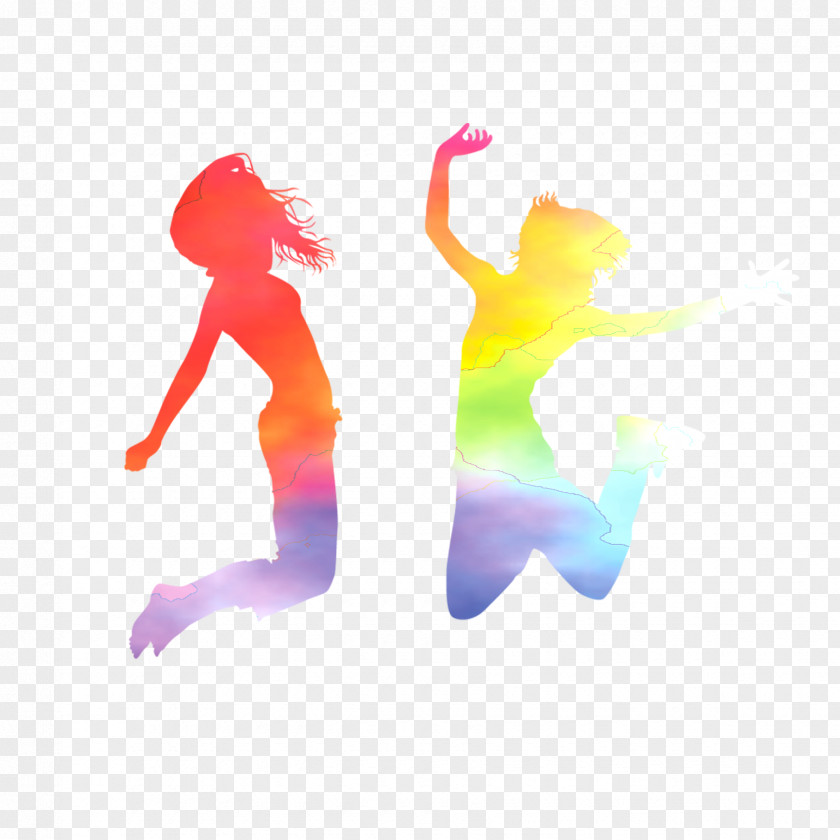 Color Silhouette Figures Computer File PNG