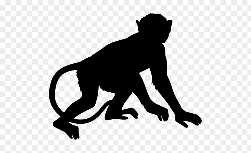 Silhouette Monkey Ape Clip Art PNG