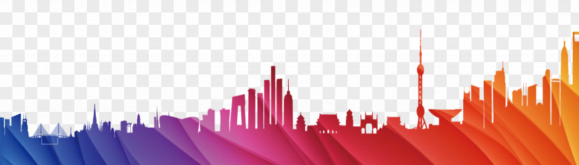 Simple City Silhouette PNG