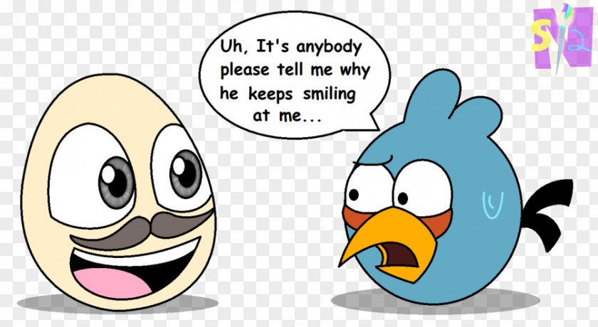 Angry Birds Blue Bird Moustache Drawing Egg PNG