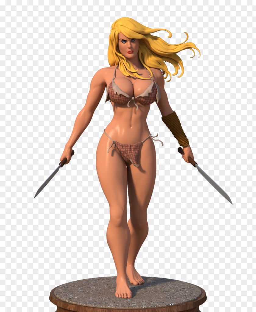 Shanna The She-Devil Character Art Figurine Statue PNG