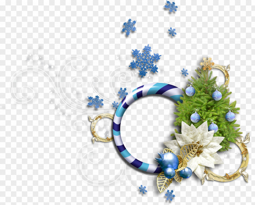 Snowflake Christmas Material Elements Clip Art PNG