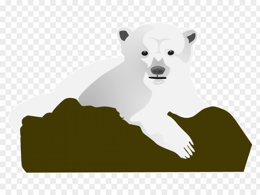 Sticker Wildlife Polar Bear Cartoon PNG