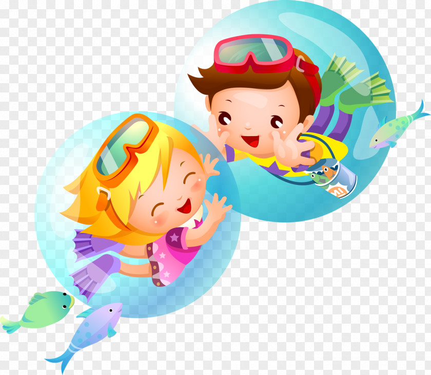 Swimming Lessons Cartoon Child Parent Desktop Wallpaper Image Clip Art Download PNG