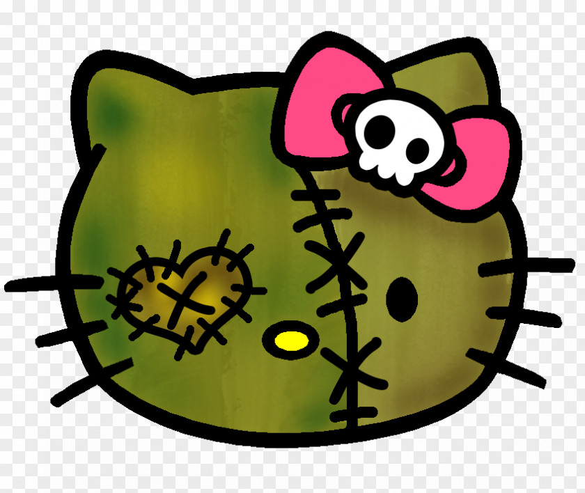 Hello Kitty Drawing Zombie Sticker PNG Sticker, hello kitty clipart PNG