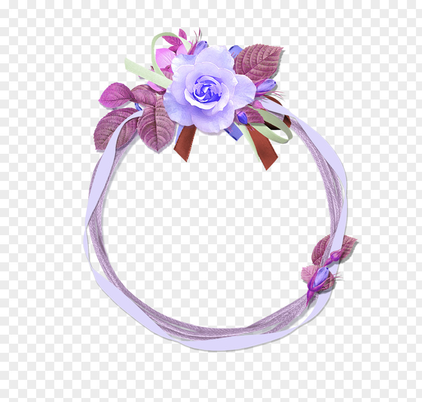 Purple Flower Circle Decorative Pattern Floral Design PNG