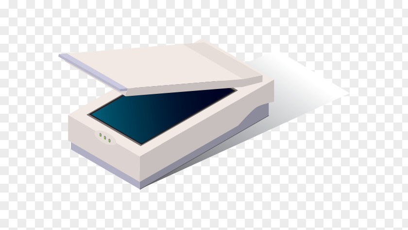 Vector White Bulky Scanner Line Angle PNG