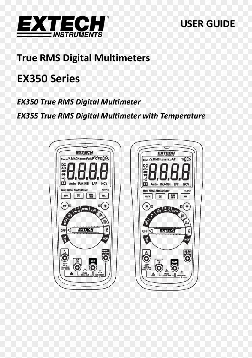 Vi Manual Extech Instruments Thermometer PNG