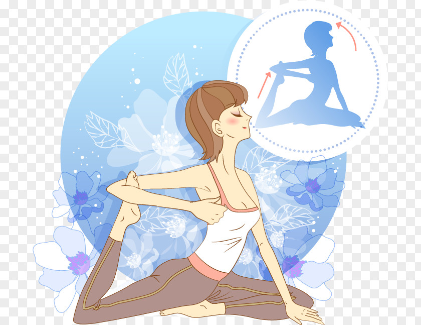 Yoga Poster Euclidean Vector Illustration PNG