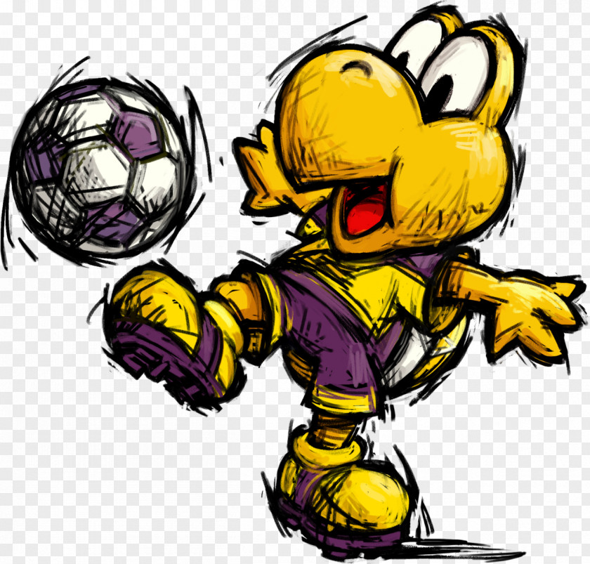 Yoshi Bowser Mario Strikers Charged Super Toad PNG