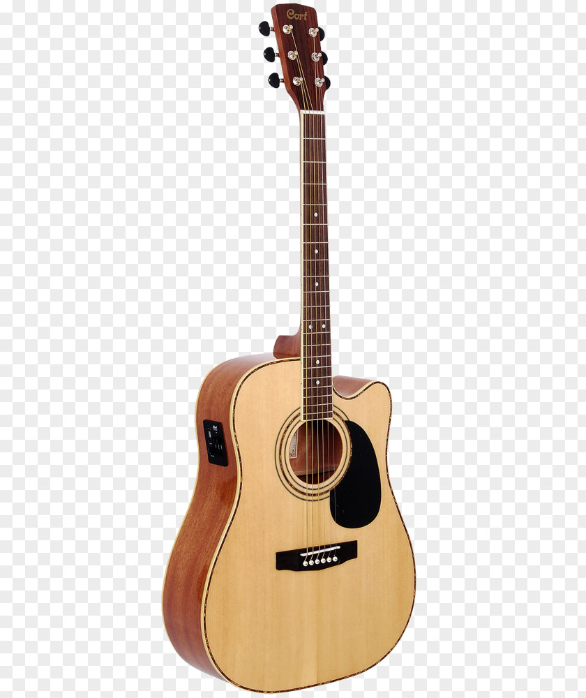 Acoustic Guitar Ukulele Cort Guitars Cutaway Dreadnought PNG