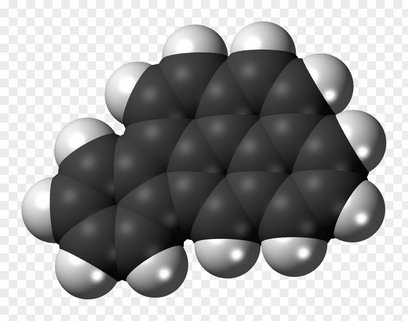 Molecules Tetracene Space-filling Model Polycyclic Aromatic Hydrocarbon Ball-and-stick Molecule PNG