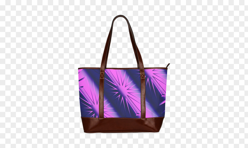 Purple Starburst Tote Bag Handbag Leather Wallet PNG
