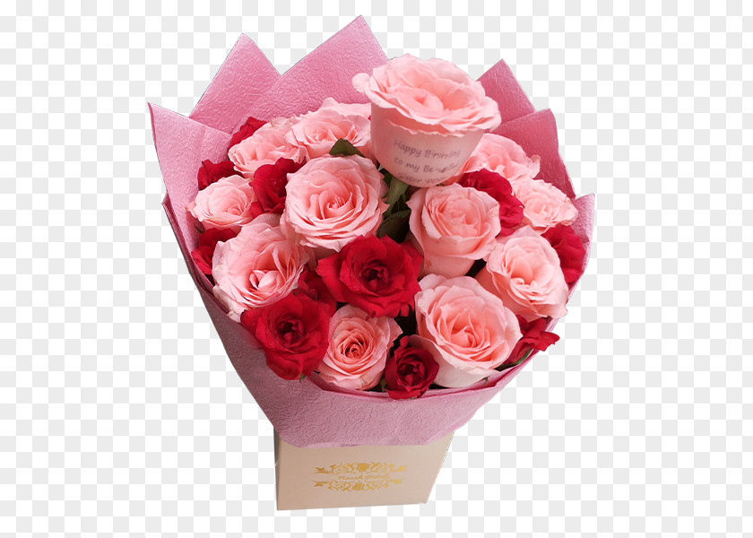 Red Rose Bouquet Flower Pink Garden Roses Cut Flowers PNG