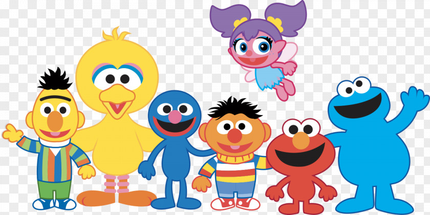 Street Overview Elmo Big Bird Sesame Characters Cookie Monster Abby Cadabby PNG