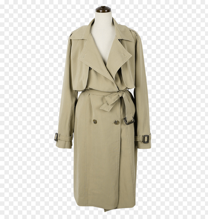 Trench Coat Overcoat Pocket Collar PNG