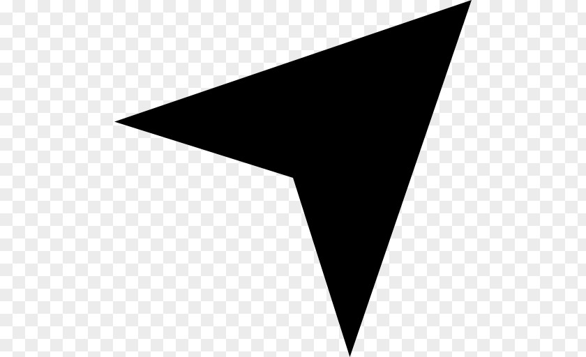 Triangular Arrow Symbol PNG