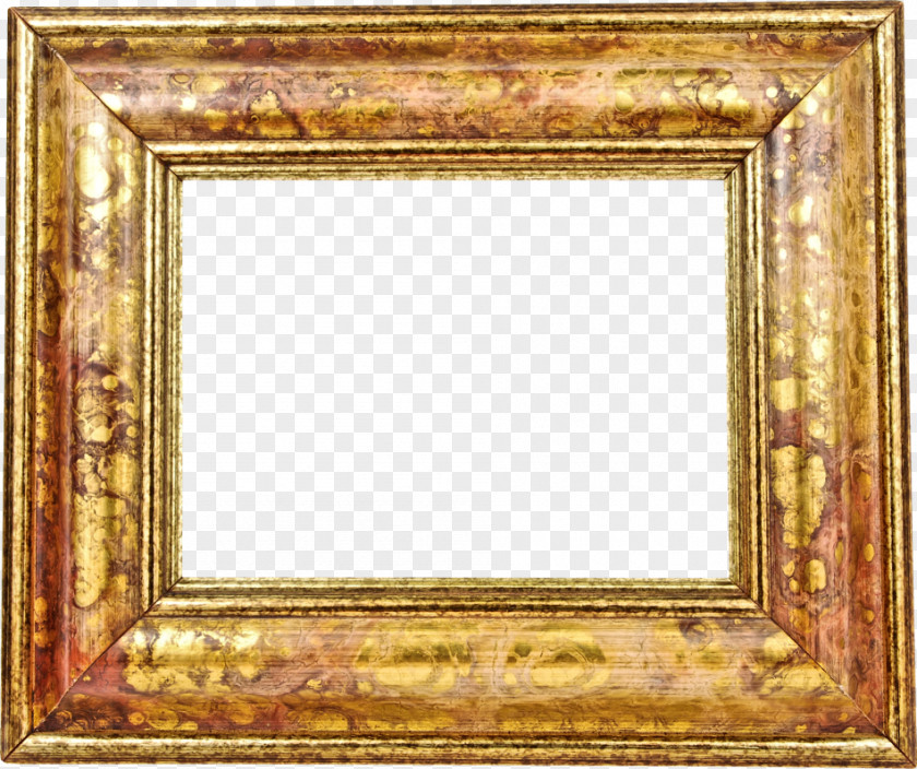 Creative Golden Frame Picture Creativity PNG