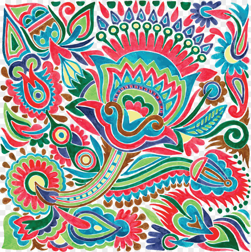 Floral Design Drawing Ethnic Group PNG design group, painting clipart PNG