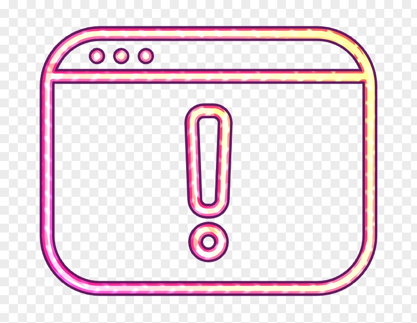 Parallel Magenta Exclamation Icon PNG