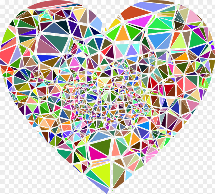 Shattered Heart Cliparts Low Poly Clip Art PNG