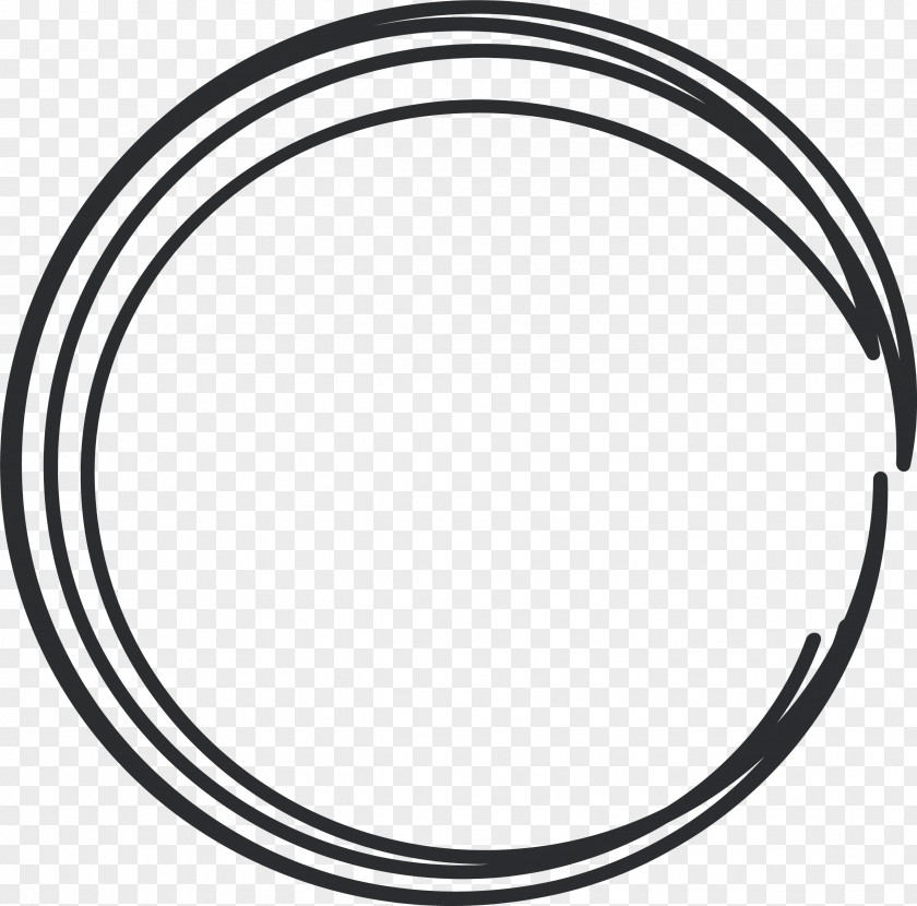 Circle Line Header Box Black And White Rim Area Pattern PNG