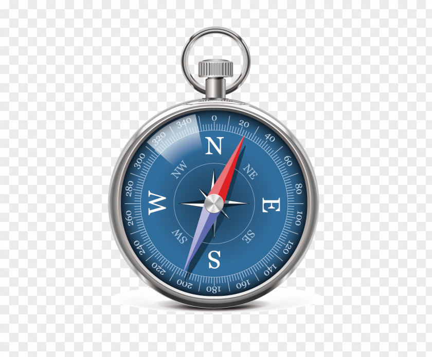 Hand Drawn Vector Metal Compass Adobe Illustrator Computer File PNG