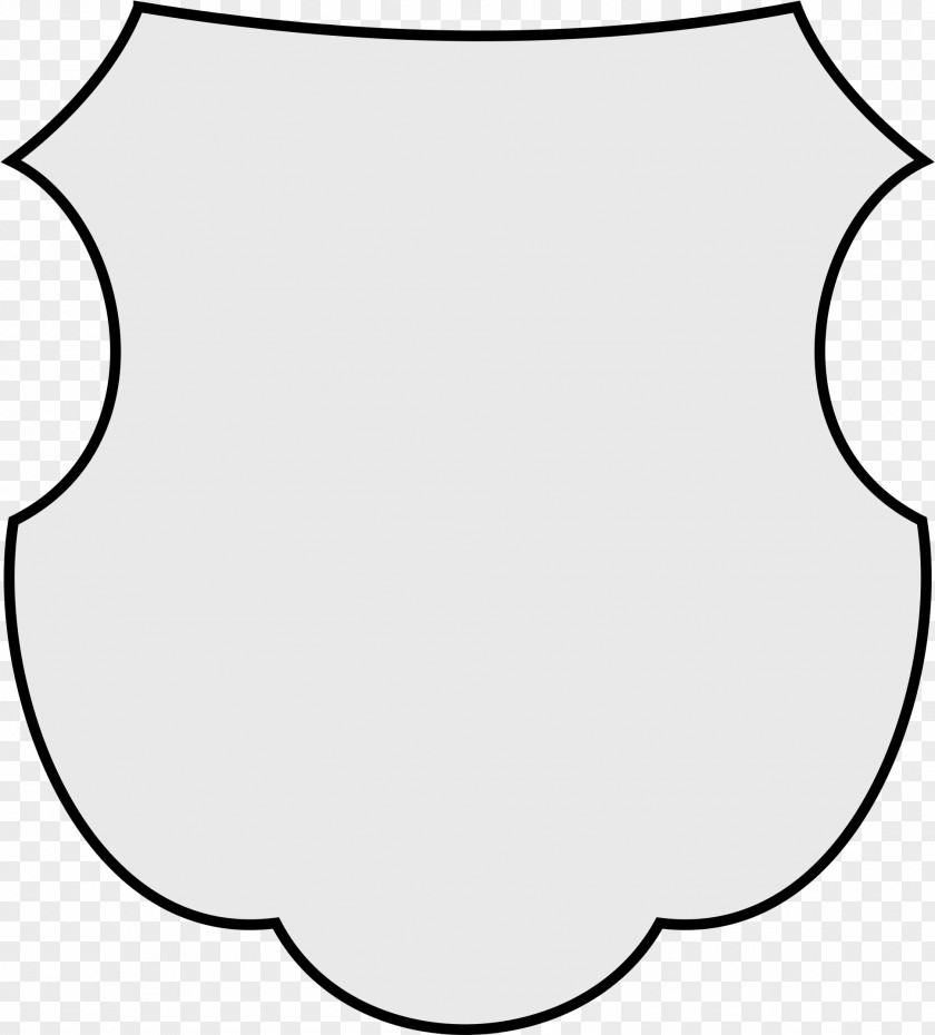 Line Art Round Shield Coat Cartoon PNG