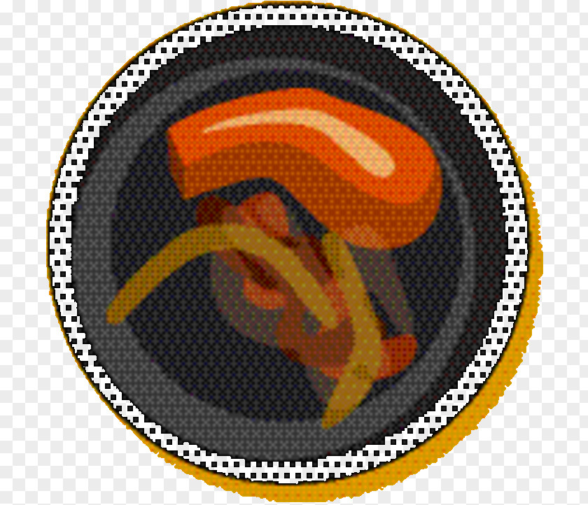 Logo Plate Yellow Circle PNG