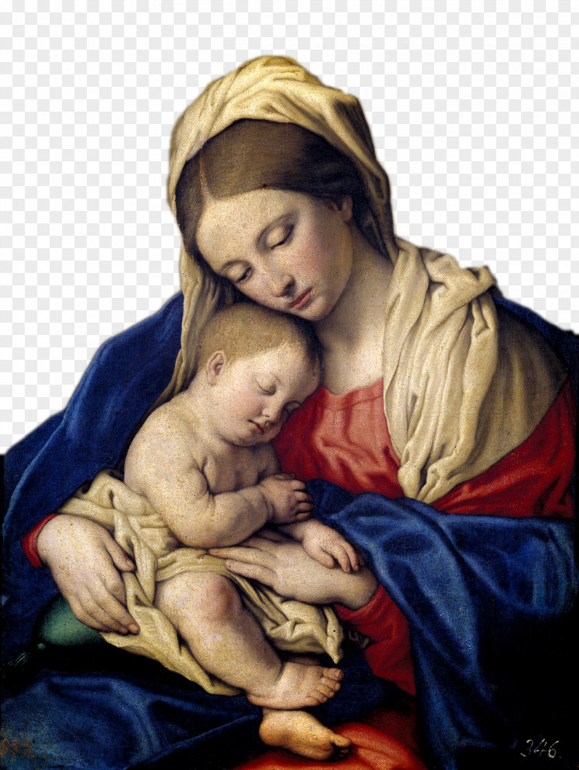 Our Lady Of Oil Painting 1 Mary Museo Nacional Del Prado Madonna And Child Giovanni Battista Salvi Da Sassoferrato The Virgin PNG