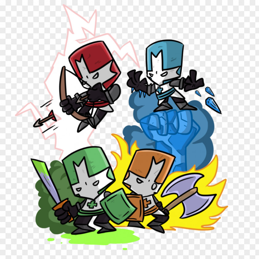 Video Games Day Castle Crashers DeviantArt 4 Nickles PNG