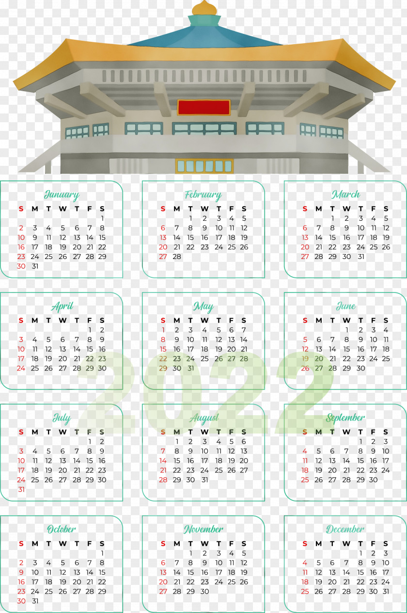Calendar System 2020 Royalty-free 2022 Month PNG